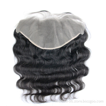 Body Wave 13x6 closure transparent swiss human hair lace frontal